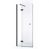 Maxaro Amber Douchedeur 70cm Mat Zwart Helder Glas Draaideur | Douchedeur glas | Glazen Douchedeur | Nisdeur Douchewand