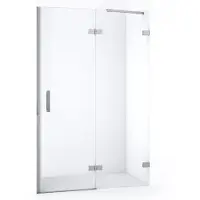 Maxaro Diamond Douchedeur | 120 cm Chroom Helder glas Draaideur | Douchedeur glas | Glazen Douchedeur | Nisdeur Douche