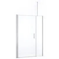 Maxaro Diamond Douchedeur | 120 cm Chroom Helder glas Draaideur | Douchedeur glas | Glazen Douchedeur | Nisdeur Douche