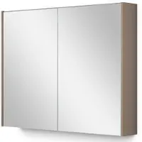 Maxaro Spiegelkast Met Verlichting Modulo 90x70cm Taupe Badkamer Spiegelkast | Spiegelkast Badkamer | Spiegelkast met Verlichting