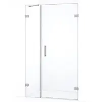 Maxaro Diamond Douchedeur | 95 cm Rvs Helder glas Draaideur | Douchedeur glas | Glazen Douchedeur | Nisdeur Douche