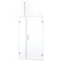 Maxaro Diamond Douchedeur | 95 cm Chroom Helder glas Draaideur | Douchedeur glas | Glazen Douchedeur | Nisdeur Douche
