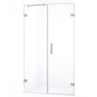 Maxaro Diamond Douchedeur | 115 cm Rvs Helder glas Draaideur | Douchedeur glas | Glazen Douchedeur | Nisdeur Douche