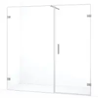 Maxaro Diamond Douchedeur | 175 cm Rvs Helder glas Draaideur | Douchedeur glas | Glazen Douchedeur | Nisdeur Douche