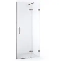 Maxaro Diamond Douchedeur | 80 cm Rvs Helder glas Draaideur | Douchedeur glas | Glazen Douchedeur | Nisdeur Douche