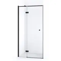 Maxaro Amber Douchedeur | 100 cm Mat zwart Helder glas Draaideur | Douchedeur glas | Glazen Douchedeur | Nisdeur Douche