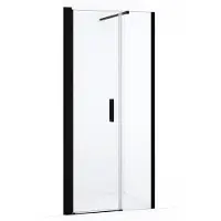 Maxaro Diamond Douchedeur | 100 cm Mat zwart Helder glas Draaideur | Douchedeur glas | Glazen Douchedeur | Nisdeur Douche