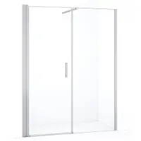 Maxaro Diamond Douchedeur 140 cm | Chroom Helder Glas Draaideur | 200cm Hoog | 8mm Veiligheidsglas | Douchedeuren | Nisdeur Douche | Glazen Douchedeur