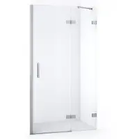 Maxaro Diamond Douchedeur | 90 cm Chroom Helder glas Draaideur | Douchedeur glas | Glazen Douchedeur | Nisdeur Douche