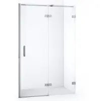 Maxaro Diamond Douchedeur | 120 cm Chroom Helder glas Draaideur | Douchedeur glas | Glazen Douchedeur | Nisdeur Douche