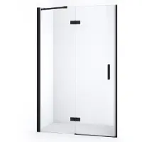 Maxaro Diamond Douchedeur 110 cm Mat zwart Helder glas Draaideur | Douchedeur | Douchedeur Draaibaar | Douchedeur op maat