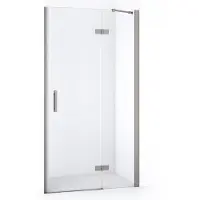 Maxaro Diamond Douchedeur | 100 cm Rvs Helder glas Draaideur | Douchedeur glas | Glazen Douchedeur | Nisdeur Douche