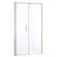 Maxaro Diamond Douchedeur | 110 cm Chroom Helder glas Draaideur | Douchedeur glas | Glazen Douchedeur | Nisdeur Douche