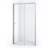 Maxaro Crystal Comfort Douchedeur 120cm Chroom Helder Glas Schuifdeur | Douchedeur Schuifdeur | Schuifdeur Douche | Schuifwand douche