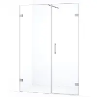 Maxaro Diamond Douchedeur | 135 cm Chroom Helder glas Draaideur | Douchedeur glas | Glazen Douchedeur | Nisdeur Douche