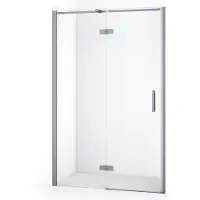 Maxaro Diamond Douchedeur | 110 cm Rvs Helder glas Draaideur | 200cm Hoog | 8mm Veiligheidsglas | Douchedeur | Douchedeur Draaibaar | Douchedeur op maat