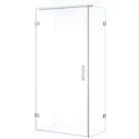 Maxaro Diamond Douchecabine | 100x60 cm Chroom Helder glas Draaideur Rechthoek