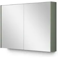 Maxaro Spiegelkast Met Verlichting Modulo 100x70cm Saliegroen Badkamer Spiegelkast | Spiegelkast Badkamer | Spiegelkast met Verlichting