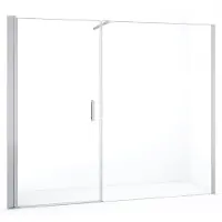 Maxaro Diamond Douchedeur | 240 cm Chroom Helder glas Draaideur | Douchedeur glas | Glazen Douchedeur | Nisdeur Douche