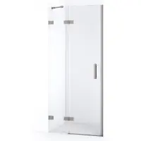 Maxaro Diamond Douchedeur 80 cm Rvs Helder glas Draaideur | Douchedeur | Douchedeur Draaibaar | Douchedeur Inklapbaar
