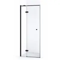 Maxaro Amber Douchedeur | 80 cm Mat zwart Helder glas Draaideur | Douchedeur glas | Glazen Douchedeur | Nisdeur Douchewand
