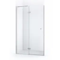 Maxaro Amber Douchedeur 120cm Chroom Helder Glas Draaideur | Douchedeur | Glazen Douchedeur | Nisdeur Douche