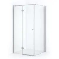 Maxaro Amber Douchecabine | 100x100 cm Chroom Helder glas Draaideur Vierkant