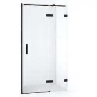 Maxaro Diamond Douchedeur | 100 cm Mat zwart Helder glas Draaideur | Douchedeur glas | Glazen Douchedeur | Nisdeur Douche