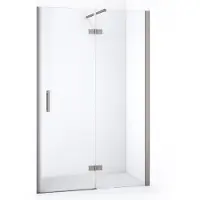 Maxaro Diamond Douchedeur | 120 cm Rvs Helder glas Draaideur | Douchedeur glas | Glazen Douchedeur | Nisdeur Douche