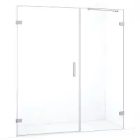 Maxaro Diamond Douchedeur 175 cm Chroom Helder Glas Draaideur | Douchedeur glas | Glazen Douchedeur | Nisdeur Douche
