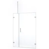 Maxaro Diamond Douchedeur | 115 cm Chroom Helder glas Draaideur | Douchedeur glas | Glazen Douchedeur | Nisdeur Douchewand