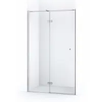 Maxaro Amber Douchedeur | 130 cm Chroom Helder glas Draaideur | Douchedeur glas | Glazen Douchedeur | Nisdeur Douche