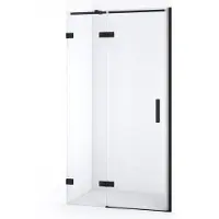 Maxaro Diamond Douchedeur 100cm Mat Zwart Helder Glas Draaideur | Douchedeur | Douchedeur Draaibaar | Douchedeur op maat