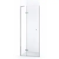 Maxaro Amber Douchedeur 80cm Chroom Helder Glas Draaideur Douchedeur | Glazen Douchedeur | Nisdeur Douche