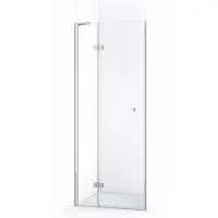 Maxaro Amber Douchedeur | 80 cm Chroom Helder glas Draaideur | Douchedeur glas | Glazen Douchedeur | Nisdeur Douchewand