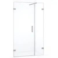 Maxaro Diamond Douchedeur | 115 cm Rvs Helder glas Draaideur | Douchedeur glas | Glazen Douchedeur | Nisdeur Douche