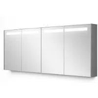 Maxaro Spiegelkast Met Verlichting Modulo 177,6x70cm Lichtgrijs Beton