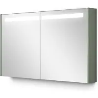 Maxaro Spiegelkast Met Verlichting Modulo 120x70cm Saliegroen Badkamer Spiegelkast | Spiegelkast Badkamer | Spiegelkast met Verlichting