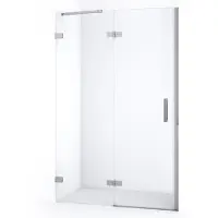 Maxaro Diamond Douchedeur | 110 cm Chroom Helder glas Draaideur | Douchedeur | Douchedeur Draaibaar | Douchedeur op maat