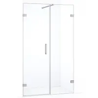 Maxaro Diamond Douchedeur | 105 cm Chroom Helder glas Draaideur | Douchedeur glas | Glazen Douchedeur | Nisdeur Douche