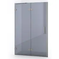 Maxaro Diamond Douchedeur | 120 cm Rvs Rookglas Draaideur | Douchedeur | Douchedeur Draaibaar | Douchedeur op maat
