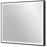 Maxaro Vivo Badkamerspiegel met ledverlichting | zwart 60x80cm | Badkamerspiegel met Verlichting | Grote Badkamerspiegel Kopen | Grote Spiegel