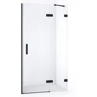 Maxaro Diamond Douchedeur | 90 cm Mat zwart Helder glas Draaideur | Douchedeur glas | Glazen Douchedeur | Nisdeur Douche