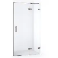 Maxaro Diamond Douchedeur | 90 cm Rvs Helder glas Draaideur | Douchedeur glas | Glazen Douchedeur | Nisdeur Douche