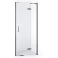 Maxaro Diamond Douchedeur | 80 cm Rvs Helder glas Draaideur | Douchedeur glas | Glazen Douchedeur | Nisdeur Douche