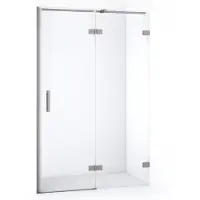 Maxaro Diamond Douchedeur | 110 cm Rvs Helder glas Draaideur | Douchedeur glas | Glazen Douchedeur | Nisdeur Douche