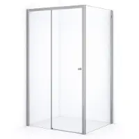 Maxaro Crystal Comfort Douchecabine | 120x90 cm Chroom Helder glas Schuifdeur Rechthoek