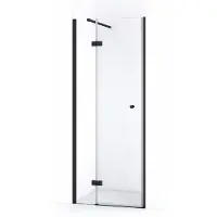 Maxaro Amber Douchedeur 80cm Mat Zwart Helder Glas Draaideur | Douchedeur glas | Glazen Douchedeur | Nisdeur Douchewand