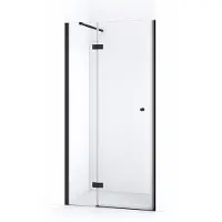 Maxaro Amber Douchedeur | 100 cm Mat zwart Helder glas Draaideur | Douchedeur glas | Glazen Douchedeur | Nisdeur Douche