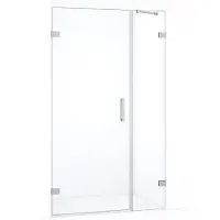 Maxaro Diamond Douchedeur | 105 cm Chroom Helder glas Draaideur | Douchedeur glas | Glazen Douchedeur | Nisdeur Douche